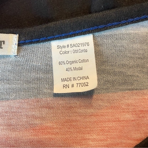 Threads 4 thoughts Striped Multicolor Women's Dress long sleeve size medium - Picture 4 of 4